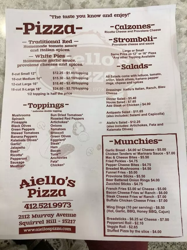 Aiello’s Pizza