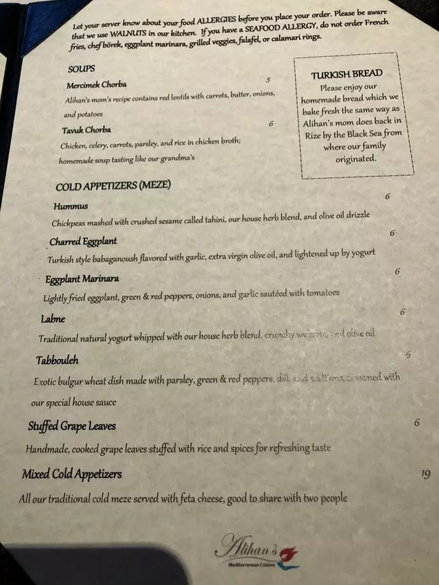 Alihan’s Mediterranean Cuisine