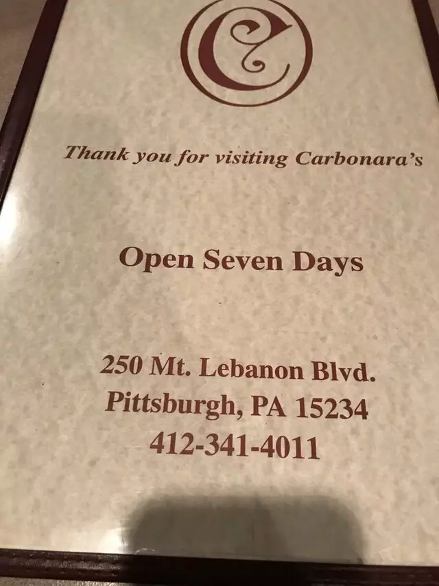 Carbonara’s Restaurant