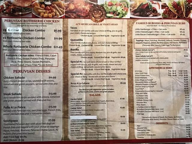 Ajs burger Peruvian restaurant
