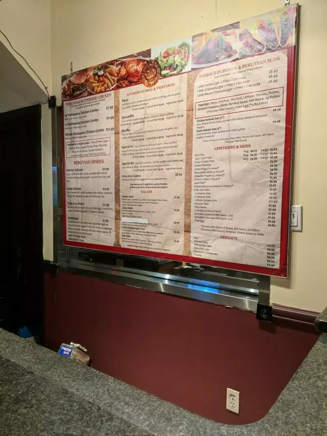Ajs burger Peruvian restaurant