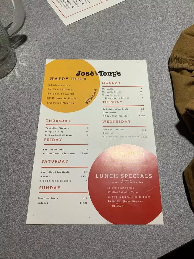 Jose’ and Tony’s Mexican Restaurant